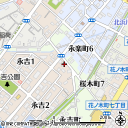 愛知県西尾市永吉2丁目5周辺の地図