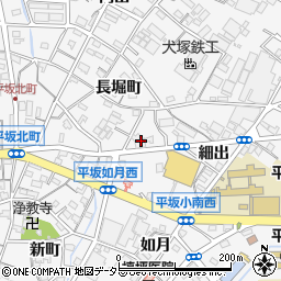 西尾信用金庫平坂支店周辺の地図