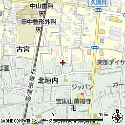 京都府城陽市久世北垣内51-1周辺の地図