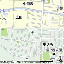 京都府城陽市久世里ノ西213周辺の地図
