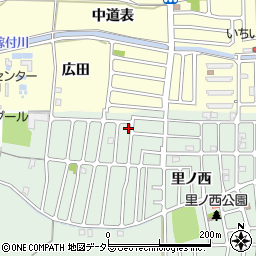 京都府城陽市久世里ノ西213周辺の地図