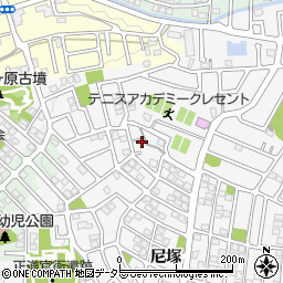 京都府城陽市寺田尼塚13-23周辺の地図
