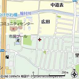 京都府城陽市久世里ノ西232-17周辺の地図