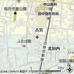 京都府城陽市久世北垣内65周辺の地図