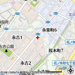 愛知県西尾市永吉2丁目1周辺の地図