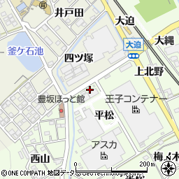 愛知県額田郡幸田町六栗下大迫周辺の地図