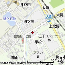 愛知県幸田町（額田郡）六栗（下大迫）周辺の地図