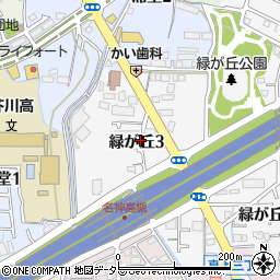 大阪府高槻市緑が丘3丁目周辺の地図