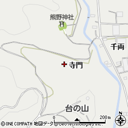 愛知県豊川市千両町寺門周辺の地図