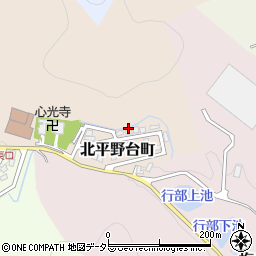 兵庫県姫路市北平野台町周辺の地図