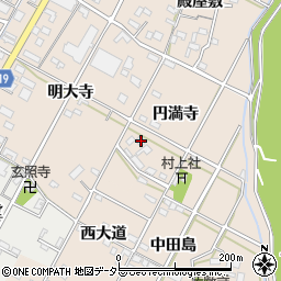 愛知県西尾市徳次町円満寺周辺の地図