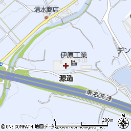 愛知県豊川市赤坂町源造周辺の地図