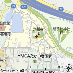 大阪府高槻市安満北の町5周辺の地図