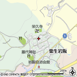 大阪府茨木市粟生岩阪490周辺の地図