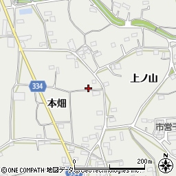 愛知県豊川市千両町本畑周辺の地図