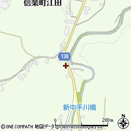 滋賀県甲賀市信楽町江田97周辺の地図