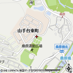 茨木市桑原運動広場周辺の地図
