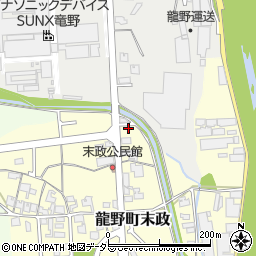 兵庫県たつの市龍野町末政89周辺の地図