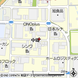 京都府八幡市上津屋中堤周辺の地図