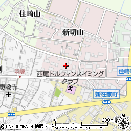愛知県西尾市住崎町経塚周辺の地図