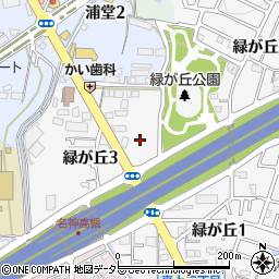 大阪府高槻市緑が丘3丁目19周辺の地図