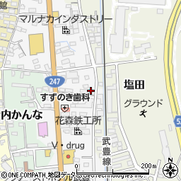 愛知県知多郡武豊町口田47周辺の地図