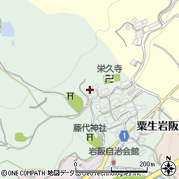 大阪府茨木市粟生岩阪481周辺の地図