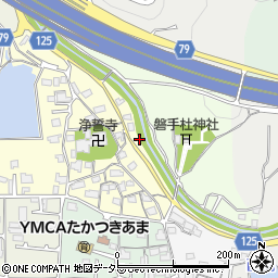 大阪府高槻市安満北の町9周辺の地図