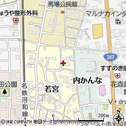 愛知県知多郡武豊町若宮周辺の地図