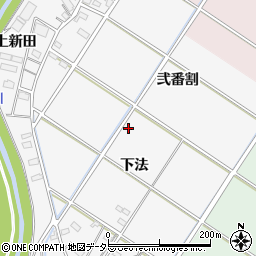 愛知県西尾市大和田町周辺の地図