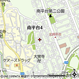 大阪府高槻市南平台4丁目25周辺の地図