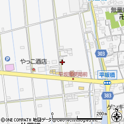 愛知県西尾市平坂町上縄38周辺の地図