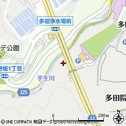 兵庫県川西市多田院12周辺の地図