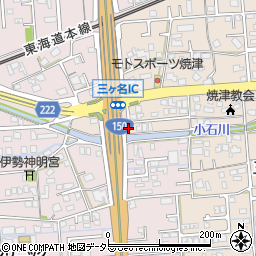 静岡県焼津市三ケ名1367-1周辺の地図