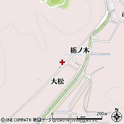 愛知県豊川市財賀町大松周辺の地図