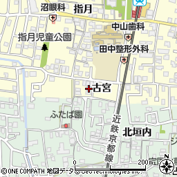 京都府城陽市平川古宮周辺の地図