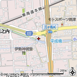 静岡県焼津市三ケ名1377周辺の地図