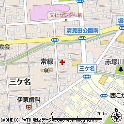 静岡県焼津市三ケ名1134周辺の地図