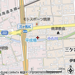 静岡県焼津市三ケ名1354-1周辺の地図