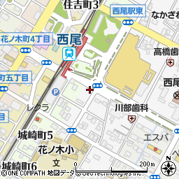 株式会社キクチメガネ　西尾店周辺の地図