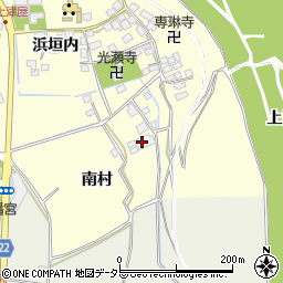 京都府八幡市上津屋南村周辺の地図