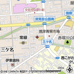 静岡県焼津市三ケ名1131周辺の地図