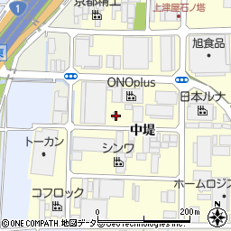 京都府八幡市上津屋中堤123周辺の地図