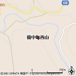 岡山県高梁市備中町西山周辺の地図