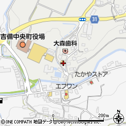 岡山県加賀郡吉備中央町豊野92周辺の地図