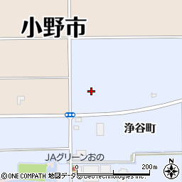 兵庫県小野市浄谷町601-1周辺の地図