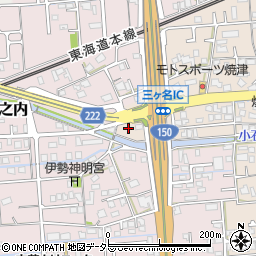 静岡県焼津市三ケ名1372-2周辺の地図