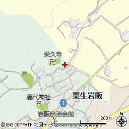 大阪府茨木市粟生岩阪464周辺の地図