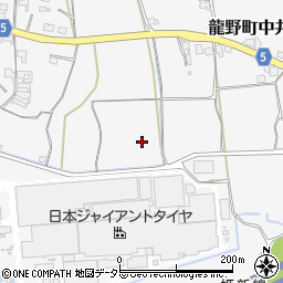 兵庫県たつの市龍野町中井周辺の地図