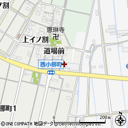 愛知県西尾市西小梛町道場前32周辺の地図